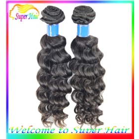 2pcs/lot deep wave virgin brazilian hair unprocessed top quality virgin hair Free Shipping 