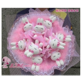 9 only the  pink miffy rabbit ()  birthday gift valentine's day gift to send his girlfriend  
