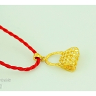 Send red line high  gold pendant of gold-plated pendant placer gold pendant red line gold pendant necklace