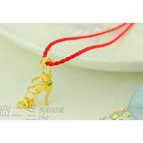 The bride marriage act the role ofing is tasted pretty shoes gold-plated pendant high  gold pendant placer gold necklace pendant