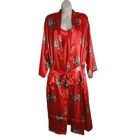 Free shipping New Woman's Sexy Flower Silk Satin Pajama Sleepwear Robes Night Gown Hot Sale#2