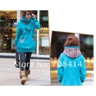 2013 new arrival Hot sale woman fashion china style Drawstring thick long sweater hoodies sweater High quality Free Shipping