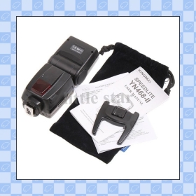TTL Flash Speedlite YN-468 II for  T3i T2i T1i Xsi Black Color 5600k with PC port ,Retail Package+Free Shipping 