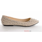 Tide detonation fashion rivet facing comfortable pointed flat small single shoe special flat with women's shoes 