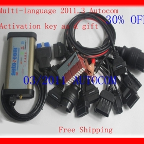 Free shipping!!!!!! autocom for  autocom 2013Top Rated +2012.2 + M6636B OKI Chip Autocom CDP  For Car  with 8 Pieces Cables 