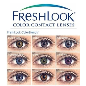 50 pairs=100 pcs 2012 freshlook Color Contact Lenses 3 Tones Crazy Lens colors contact lens #01