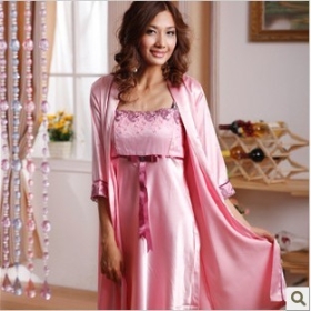 2012 autumn new costly nobility ms silk pajamas nightgown nightclothes size:L XL ##06