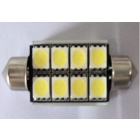 WHolesale Double-pointed Festoon 42mm 8SMD 5050 Canbus LED car light,105LM,1.9W NO OBC Error LED Light