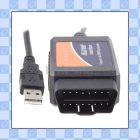 ELM327 Interface OBD2 V 1.4 Auto Scanner USB OBD 2 II Car Diagnostic tool,Free Shipping 