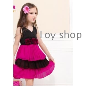 Girls summer dress costly new rose flower children