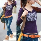 2012 the new spring clothing women yards small unlined upper garment han edition low brought render unlined upper garment long-sleeved T-shirt female fashion brief paragraph