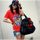 2012 han edition cartoon lovely summer cultivate one's morality round brought short sleeve T-shirt