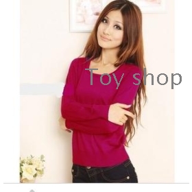 The knitting garment female garden brought long sleeve cultivate one's morality short weight render unlined upper garment sweater