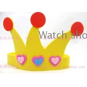 Children's activity crown/birthday festival crown kindergarten performance mask cap (yellow hat crown                               