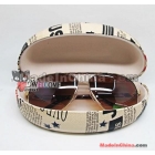The sun glasses box sunglasses box special black brown to restore ancient ways