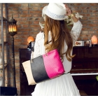 2012 Brand New Spell color weaving style PU single shoulder bag free shipping 1pcs