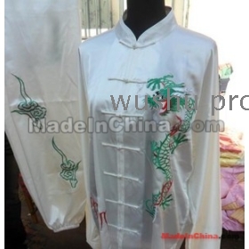 free shipping fine and beautiful men martial arts uniform with dragon for game 
