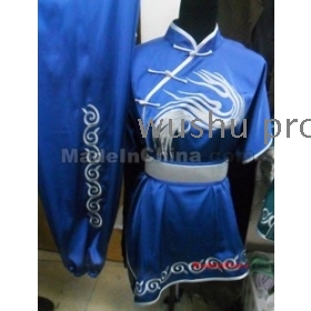 free shipping kungfu uniform with cloud-pattern on the lower part