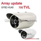 5pcs/lot hottest high quality 6 array IR  EFFIO 4140 CCD 700TVL CCTV camera CTV surveillance camera 