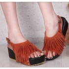 Fashion 2012 New Style Sandals Women Dress Shoes PU Platform High Heels Wholesale And Drop Shipping