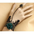 free shipping  Wholesale 15pcs/lot hollow flower Lace Chain Handmade Wedding bracelets rings 