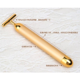 2012 Free Shipping HOT SALE Beauty Bar Thin face tools Instruments electric 24K gold Beauty Roller face eye massager Boxed Eye Massager Health Beauty Massage stick 