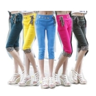 Han edition sundress candy colored dress 7 minutes of pants cultivate one's morality show thin  cowboy pants pants feet pencil  