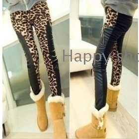 Han edition dress pants ethos of leopard grain spell boots skin tight pants