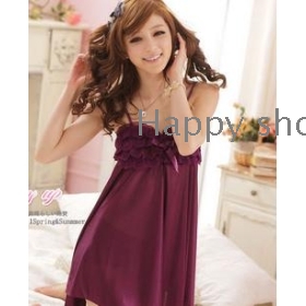 Summer sexy pajamas female condole belt  silk bud silk skirt cherish life flower  sleep rainy season