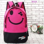 free shipping  The latest fashion cartoon recreation bag bag tide men and women who double shoulder pack smiling face canvas computer bag     