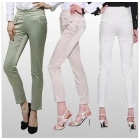 Summer wear new han edition elastic nine minutes of pants female ahmad harun pants with leisure female trousers white 