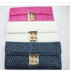 Han edition thirty percent weave the plum flower lady clasp wallet  long  color wallet recruitment
