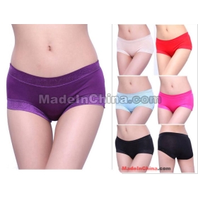 free shipping new women's Sexy Bamboo charcoal fiber ladies underwear radiant 30pcs 