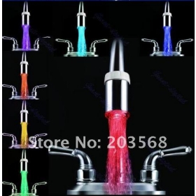 LED Light Faucet Tap Water Glow Shower Automatic 7 Colors Changing A1 