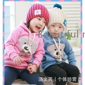 Free shipping new children The bear tie fleece 5pcs h7