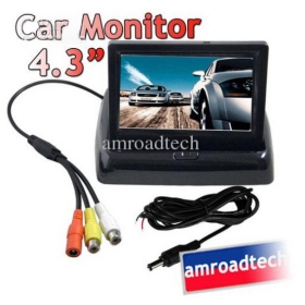 Wholesale - 4.3" Inch Foldable Dashboard Digital TFT LCD Color Car Rearview Reverse Camera Monitor DVD VCR CCTV
