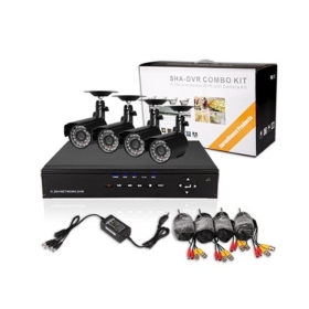Home 8CH H.264 Surveillance DVR 4pcs Day Night Weatherproof Security Camera CCTV System 8ch Kit for DIY CCTV Systems 