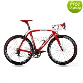 Wholesale - Pinarello Dogma 2 60.1 - 2012 aero movistar red white Road bike Frame+fork+seatpost+clamp+headset by DHL -12