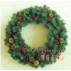 50cm Christmas Wreath,Christmas gift and Christmas Decoration of 1pcs /Free Shipping ---18