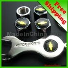 Car tyre valve cap cover 4pcs + wrench key chain for CHEVROLET #1132