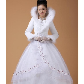 Buy Wedding Dresses New Winter Turtle Neck Front Cotton Wedding