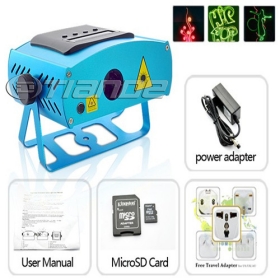 Free shipping/wholesale hot selling mini laser stage light projector with DIY Image TD-GS-13 