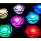 New Changing 7 Color LED Rose Flower Candle Party Light