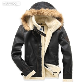 Free shipping NEW winter men's leather coat jacket , Fur one coat ,sheep leather clothing 