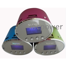 6pcs DHL free Music speaker Nizhi -108 Speaker Mini Speaker 3 Colour LCD Screen for Tablet PC Phone