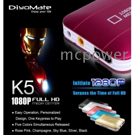 ewest 5pcs USB 3D HDMI 1080P Full HD MKV Media Player AB1512 Mini K5 Global Smallest HDD Player