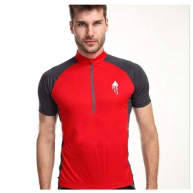 Free shipping Cycling Jersey wolfield Bike Cycle Wear Sports short Sleeve Tshirt red Size S, M,L,XL,XXL 