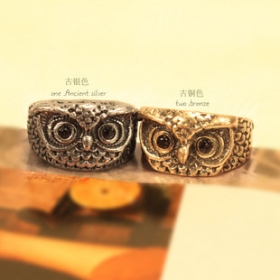  Fashion HOTSELL Jewelry wholesale Clever owl rings rings  European and American women 