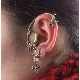 Free shipping Punk Dragon-shaped earrings / flower flash diamond earring / earrings