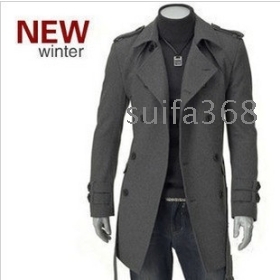 Free shipping 2012 new Korean winter Slim Men's casual windbreaker jacket 